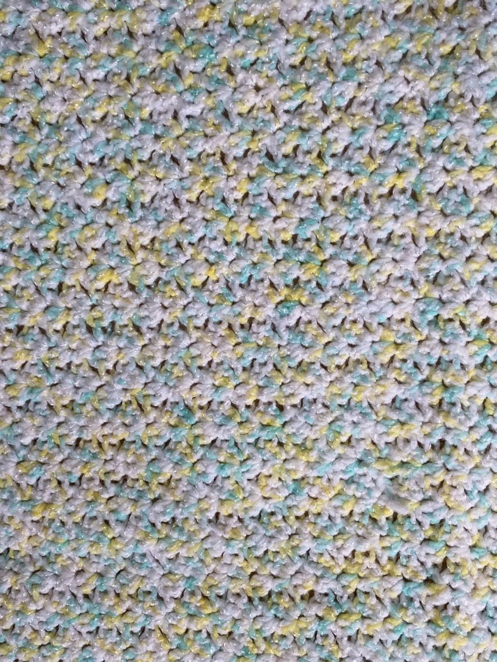 Hand crocheted lap blanket, baby, throw. Pastel colors